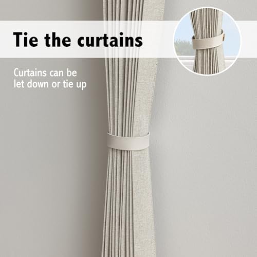 AJAZZ Blackout Doorway Curtains 1 Panel 98 W x 78 L