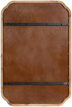 Kate and Laurel Marston Magnetic Chalkboard 20x30 Rustic Brown