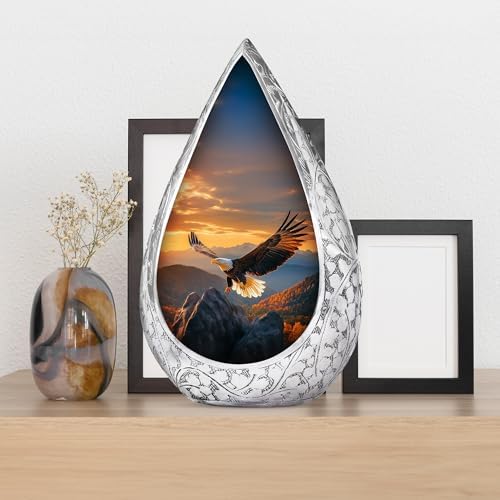 Eagle Cremation Urn - 10 Inch Human Ashes Urn for Dad and Mom