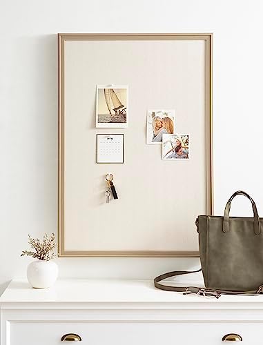 Kate and Laurel Oakhurst Linen Fabric Pinboard 24x36