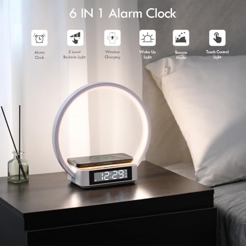 Smart Alarm Clock with Sunrise Simulation and Wireless Charging