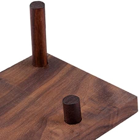 Mineral Display Frame with Wooden Base and Three Peg Easel Stand