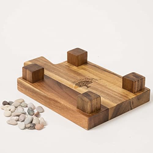 Kurrajong Farmhouse Wood Pedestal Stand 9 Inch