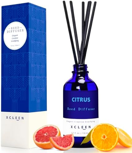 Citrus Scented Reed Diffuser Set Orange Lime Lemon