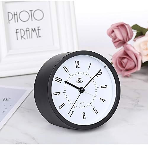 LAIGOO Silent Analog Alarm Clock with Nightlight Function