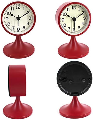 3 Inch Round Alarm Clock with Silent Movement