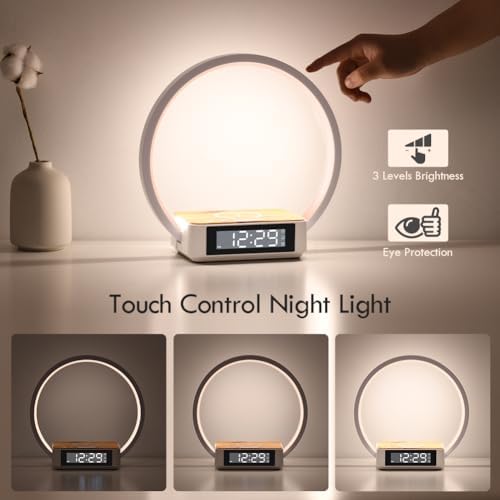 Smart Alarm Clock with Sunrise Simulation and Wireless Charging
