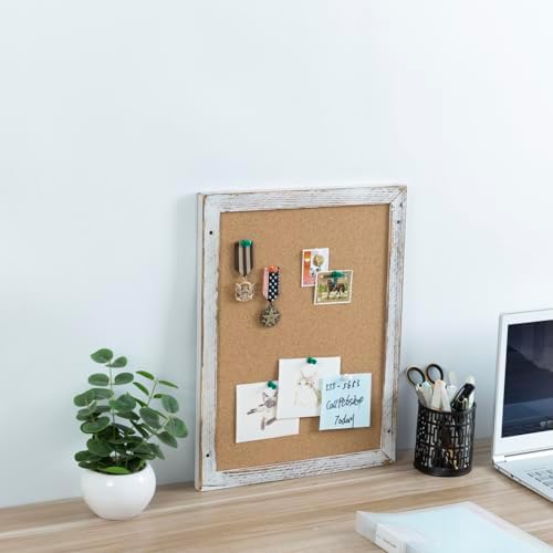 Shabby Chalkboard Corkboard Wall Organizer Combo Set