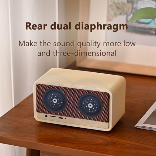 5-in-1 Bluetooth Speaker with Alarm Clock and Thermometer