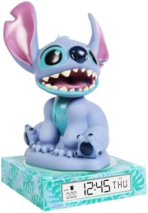 Disney Stitch 3D Night Light Alarm Clock