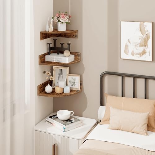 Homode 3 Tier Corner Shelf Wall Mount Set