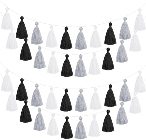 WILLBOND 4 Piece Tassel Garland Classroom Decor
