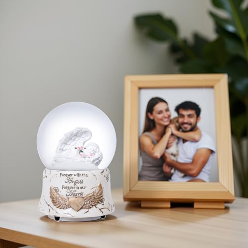 Pet Memorial Musical Snow Globe Angel Keepsake