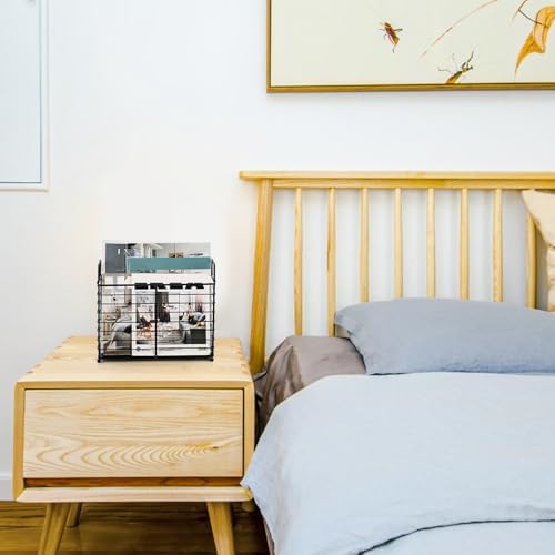 Noamus Metal Magazine Rack with Handles