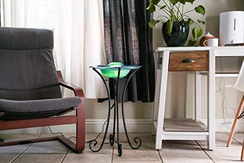 XBrand Canary Floor Mist Fountain with Blue Light