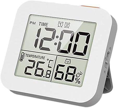 Digital Timer Shower Clock with Alarm White