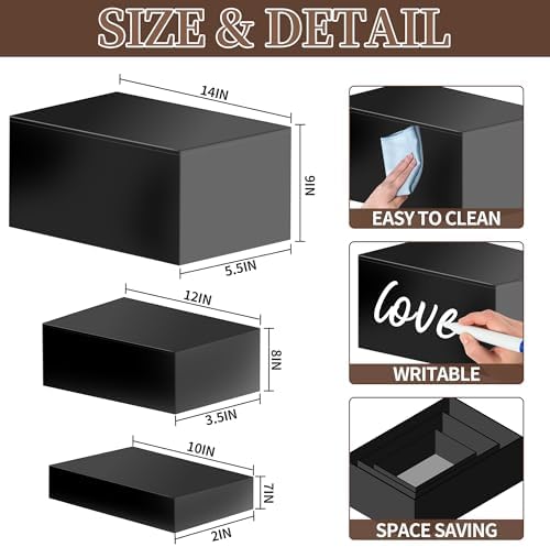 Vynium Extra Large Buffet Risers Set White Acrylic 10 12 14 Inches