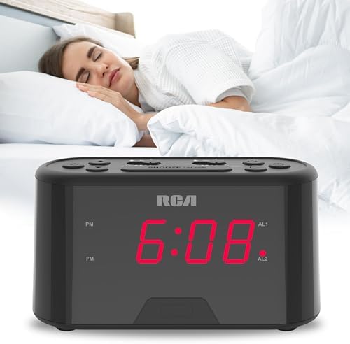 RC551 Digital Clock Radio with Dual Alarm and Snooze