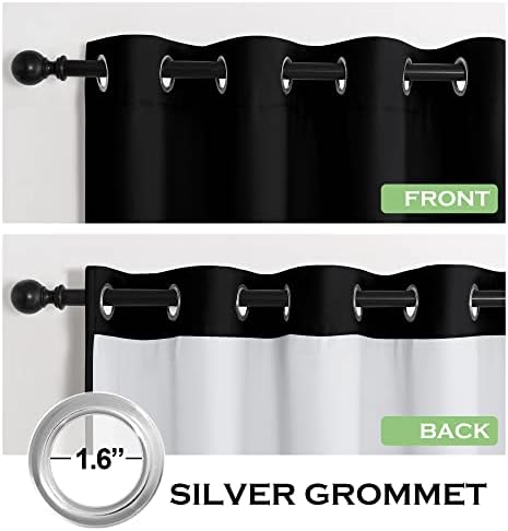 KGORGE 4-in-1 Soundproof Anti Dust Blackout Curtains 2 Panels