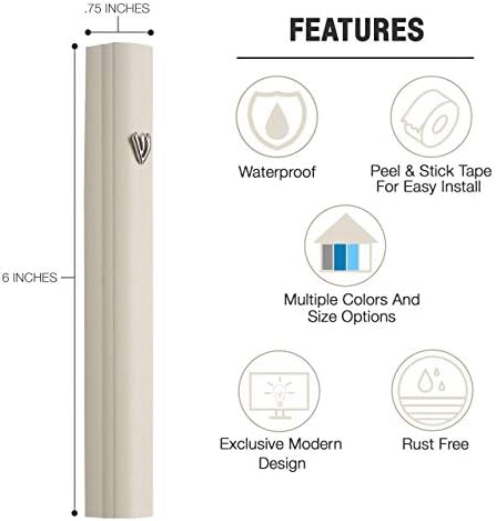 AS Mezuzot Silver Shin Design Mezuzah Case for Home Blessing