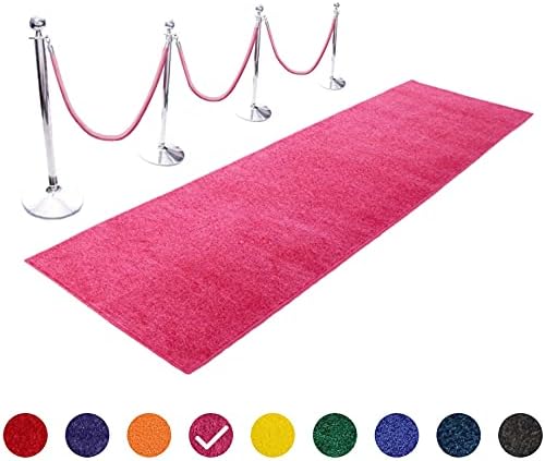 Pink Event Carpet Aisle Runner - Plush Quality 3x10ft