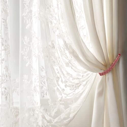Uxcell 4 Pcs Curtain Tiebacks Brown 56cm