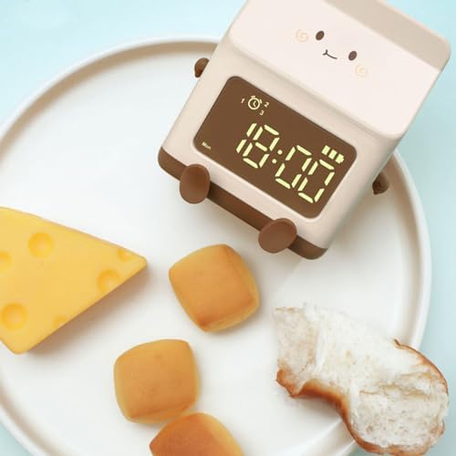 Fun Milk Box Alarm Clock for Kids and Students