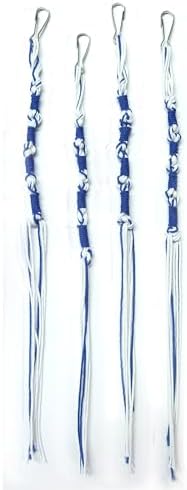 Rooherd Jewish Blue and White Tzitzits Set for Men Women