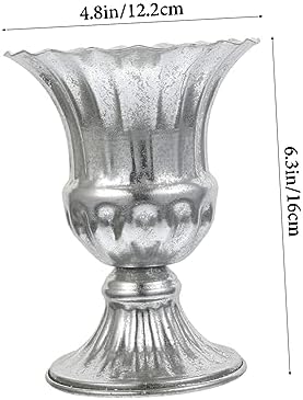 Garneck Elegant Metal Flowerpot for Dried Flowers and Plants