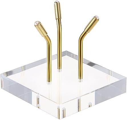Hipiwe Gold Metal Easel with Acrylic Base Display Stand