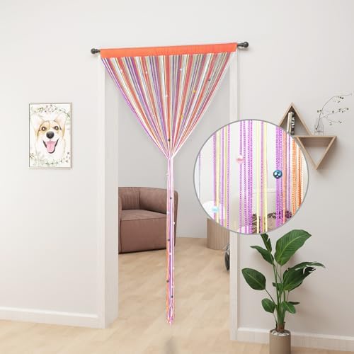 Yiibaai Beaded Curtain Panels for Doorway