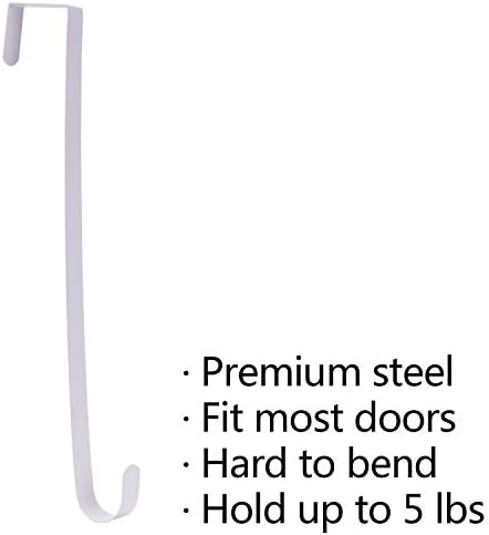 Sattiyrch 15 Inch Front Door Wreath Hanger Sturdy Steel Hook