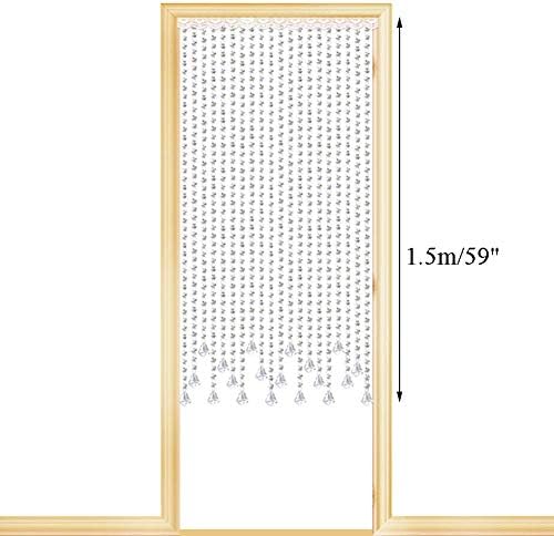 20 Strands Crystal Beaded Door Curtain for Room Dividers and Aisles