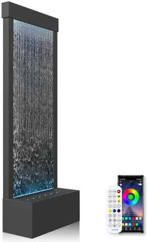 Longrun 48 Indoor Waterfall Fountain with LED Lights