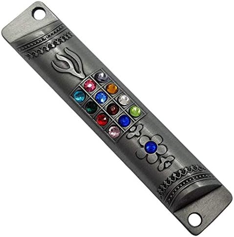 Talisman4u Pewter Mezuzah Case with Scroll 4 Inch