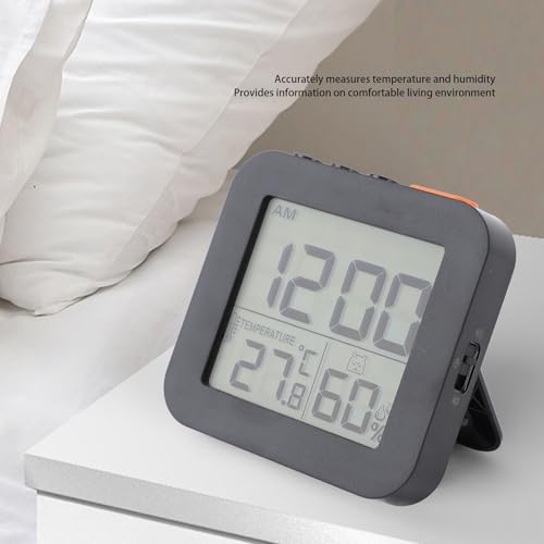 PerGar Digital Alarm Clock with Humidity and Temperature Display