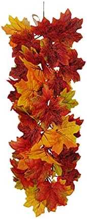 MSUIINT Fall Maple Leaf Swag Garland Wall Decor 2Pcs