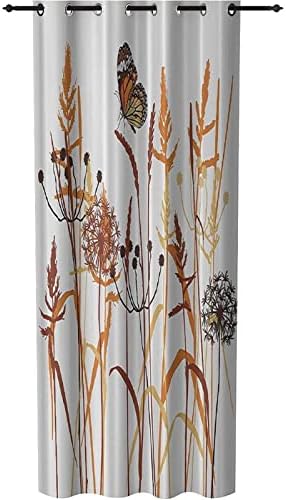 XISUNYA Door Curtains with Dandelion Print 42x96 inch 1 Panel Grommet Top