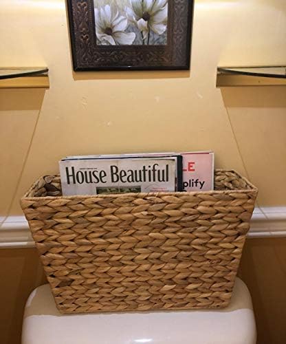 Yesland Hand Woven Narrow Water Hyacinth Holder Wicker Basket