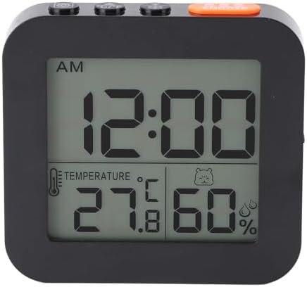 PerGar Digital Alarm Clock with Humidity and Temperature Display