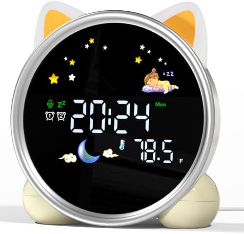 Kids Alarm Clock with Color Changing Light