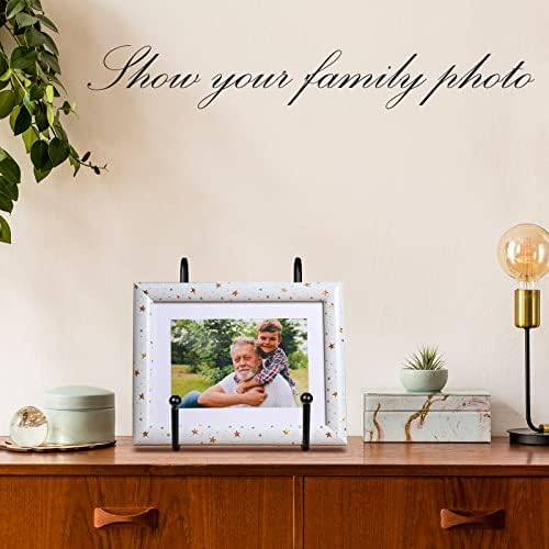 Mixweer 12 Pcs Book Stand Display Easel Metal Frame Holder