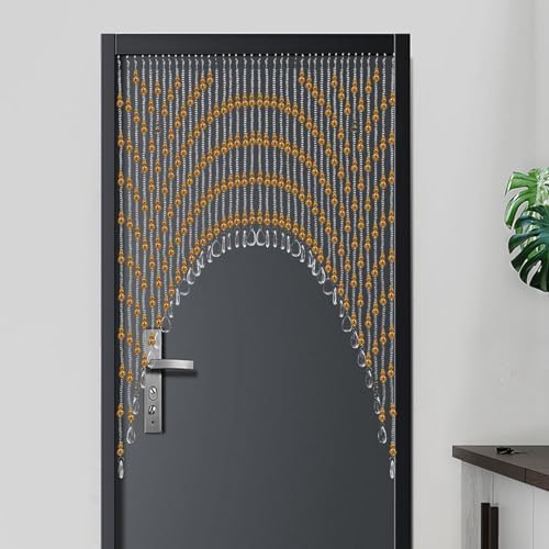 Amber Hanging Door Beads Crystal Curtain Partition