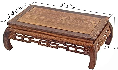 GOLDYWENDY Rectangular Wooden Display Stand