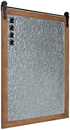 Kate and Laurel Modern Farmhouse Memo Board with Magnetic Surface