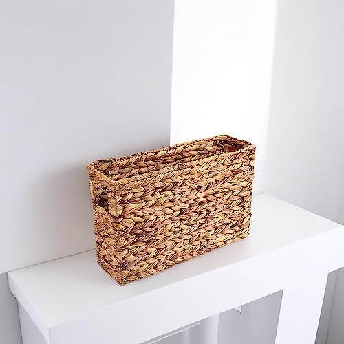 Yesland Hand Woven Narrow Water Hyacinth Holder Wicker Basket