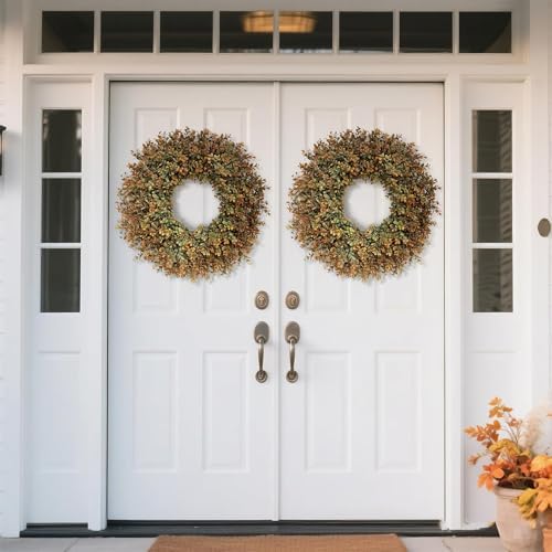26 Inch Large Fall Wreath for Front Door and Porch