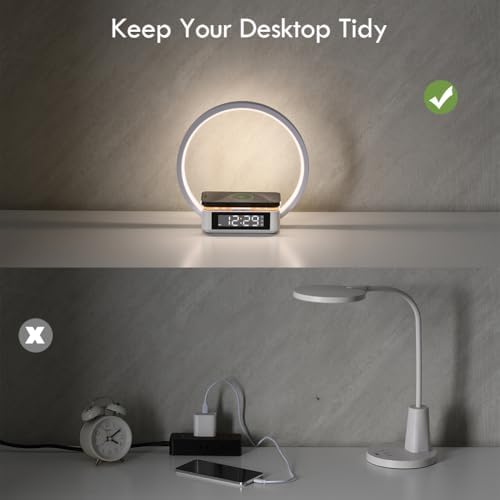 Smart Alarm Clock with Sunrise Simulation and Wireless Charging