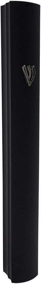 Talisman4u Black Aluminum Mezuzah Case with Scroll