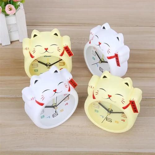 Creative Lucky Cat Digital Alarm Clock Mini Table Decoration